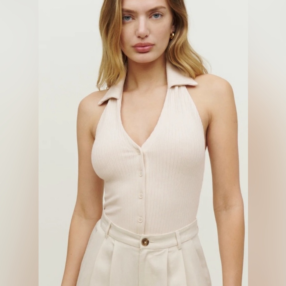 Reformation Bryleigh Knit Top Size M